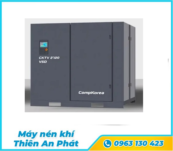 Máy nén khí trục vít Compkorea 2 cấp nén CKTS,CKTV