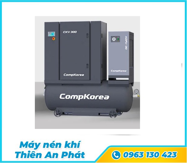 Máy nén khí trục vít biến tần có dầu Compkorea- CKV Series