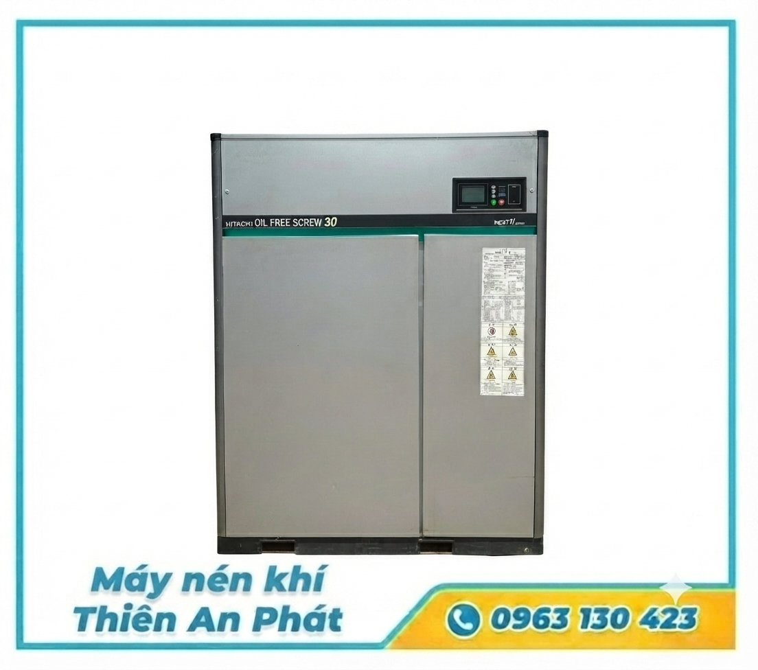 Máy nén khí Nhật bãi Hitachi Oil Free Screw 30 Next II series