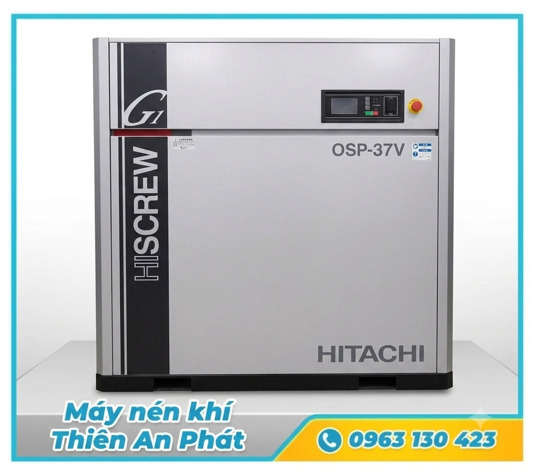 Máy nén khí Nhật bãi Hitachi Hiscrew OSP-37VARG1
