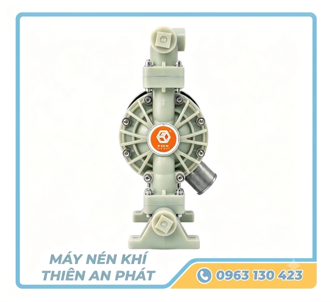 BƠM MÀNG KHÍ NÉN GODO QBY3-32S Thân Nhựa