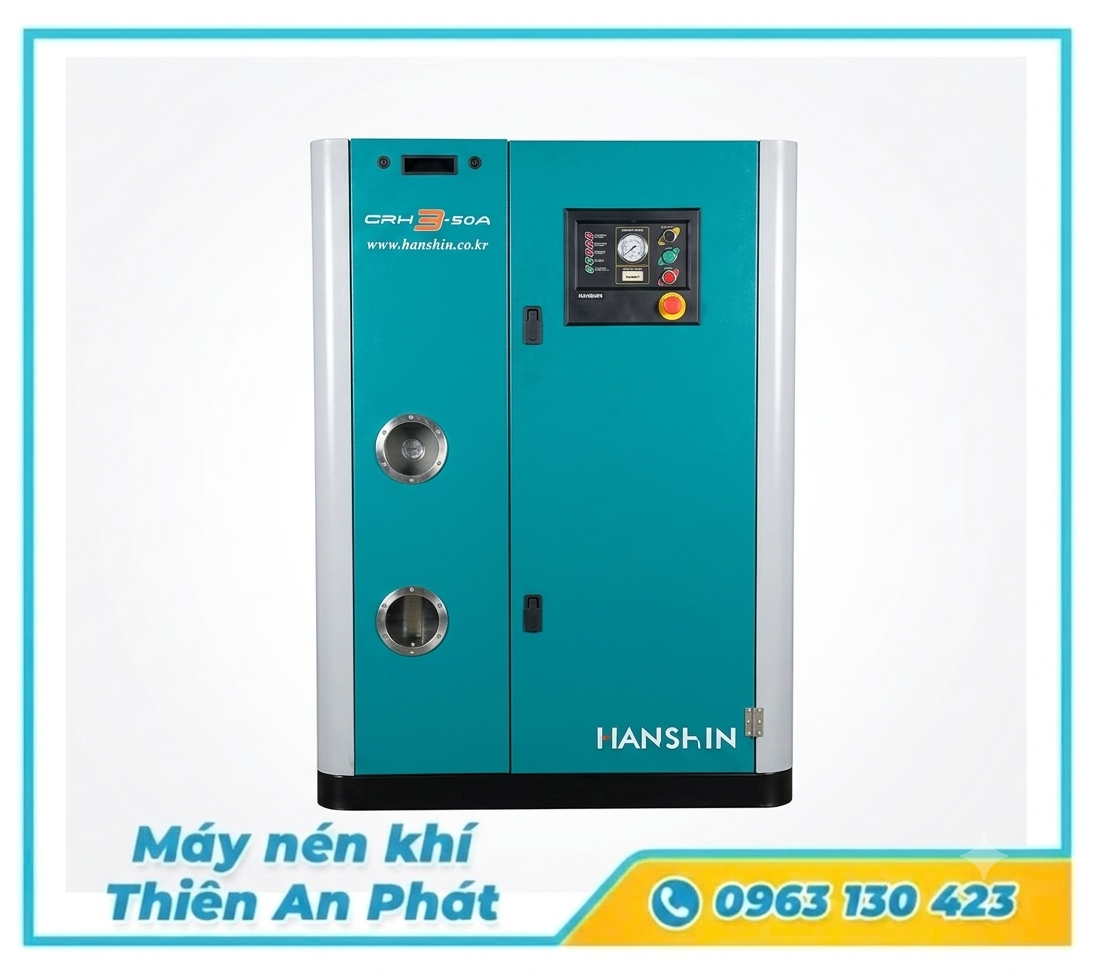 Máy nén khí trục vít HANSHIN Hàn Quốc – 0.85 MPa